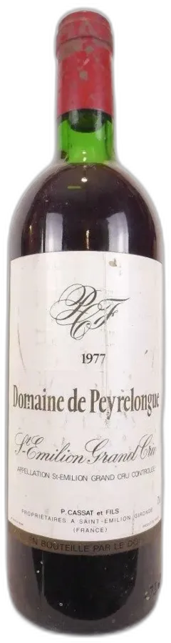 photo 1977 Saint-Émilion Château Peyrelongue Grand Cru Rouge Bordeaux