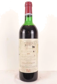 photo 1974 Saint-Émilion Château Grand-Pontet Grand Cru Classé Rouge Bordeaux