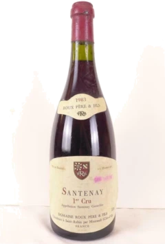 photo 1983 Santenay Roux Père et Fils Premier Cru Rouge Bourgogne