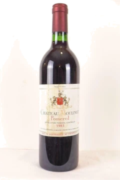 photo 1983 Pomerol Château Moulinet Étiquette Tâchée) Rouge Bordeaux