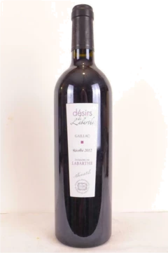 photo 2012 Gaillac Domaine de Labarthe Désirs de Labarthe Rouge Sud-Ouest