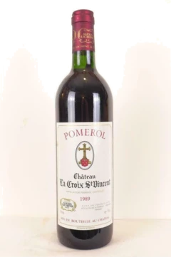 photo 1989 Pomerol Château la Croix Saint-Vincent Rouge Bordeaux