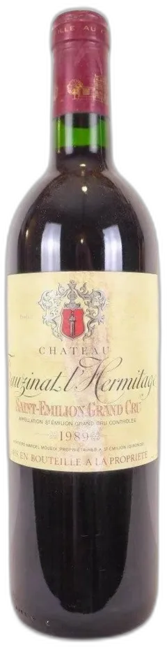 photo 1989 Saint-Émilion Château Tauzinat l’Hermitage Grand Cru Étiquette Abîmée) Rouge Bordeaux
