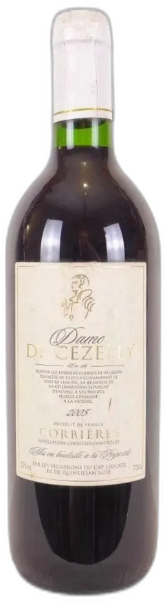 photo 2005 Corbières Vignerons de Cap Leucate et de Quintillan Dame de Cezelly Rouge Languedoc