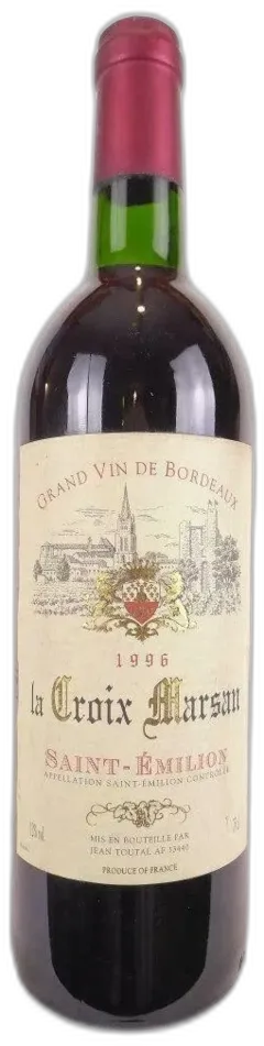 photo 1996 Saint-Émilion la Croix Marsan Rouge Bordeaux