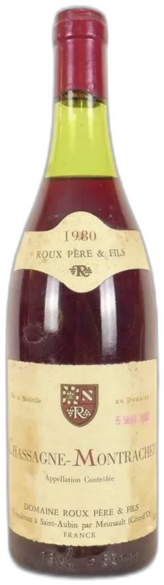photo 1980 Chassagne-Montrachet Roux Père et Fils b1 Rouge Bourgogne