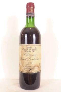 photo 1983 Fronsac Château Haut Lariveau Étiquette Abîmée) Rouge Bordeaux