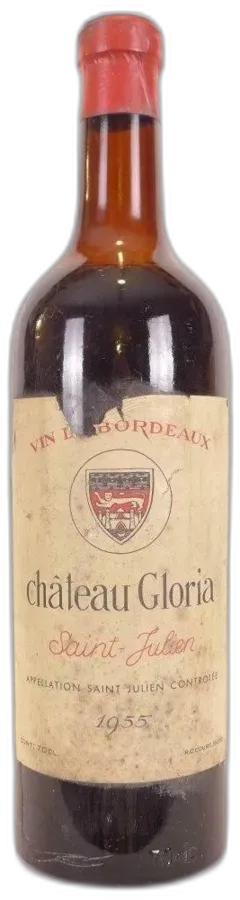photo 1955 Saint-Julien Château Gloria Mise Belge) Rouge Bordeaux