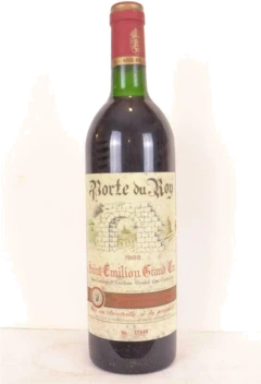 photo 1988 Saint-Émilion Porte du Roy Grand Cru Étiquette Abîmée) Rouge Bordeaux