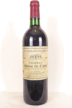 photo 1995 Saint-Émilion Château Orisse du Casse Grand Cru Rouge Bordeaux
