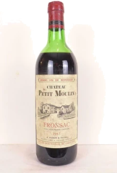 photo 1985 Fronsac Château Petit Moulin Niveau Bas) Rouge Bordeaux