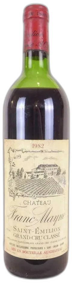 photo 1982 Saint-Émilion Château Franc-Mayne Grand Cru Classé Rouge Bordeaux