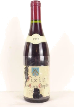photo 1992 Fixin André Molin Premier Cru Clos du Chapitre Étiquette Abîmée) Rouge Bourgogne