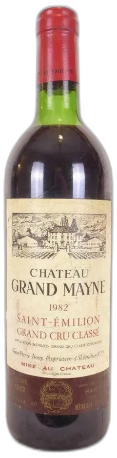 photo 1982 Saint-Émilion Château Grand Mayne Grand Cru Classé Rouge Bordeaux