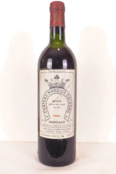 photo 1980 Margaux Château Marquis d’Alesme Becker Grand Cru Classé Rouge Bordeaux
