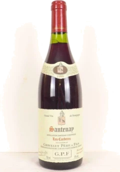 photo 1999 Santenay Grivelet les Cardères Rouge Bourgogne