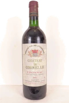 photo 1985 Fronsac Château la Cornelle Rouge Bordeaux