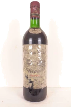 photo 1987 Fronsac Château Nicouet Étiquette Abîmée) Rouge Bordeaux