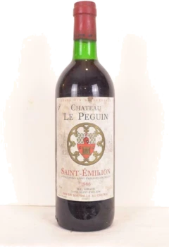 photo 1986 Saint-Émilion Château le Peguin Rouge Bordeaux