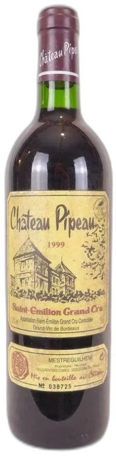 photo 1999 Saint-Émilion Château Pipeau Grand Cru Rouge Bordeaux