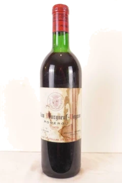 photo 1973 Pomerol Château Bourgneuf-Vayron Étiquette Très Tâchée) Rouge Bordeaux