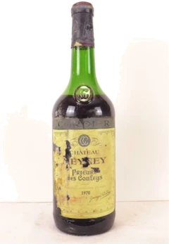 photo 1970 Saint-Estèphe Château Meyney Prieuré des Couleys Étiquette Abîmée) Rouge Bordeaux