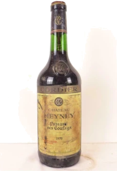 photo 1970 Saint-Estèphe Château Meyney Prieuré des Couleys Rouge Bordeaux