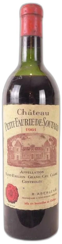 photo 1961 Saint-Émilion Château Petit Faurie de Soutard Grand Cru Classé Rouge Bordeaux
