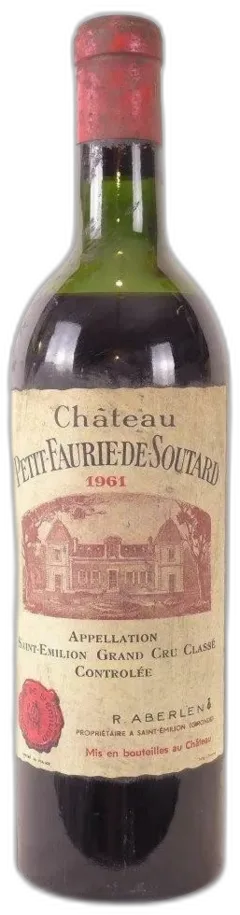 photo 1961 Saint-Émilion Château Petit Faurie de Soutard Grand Cru Classé Capsule Oxydée) Rouge Bordeaux