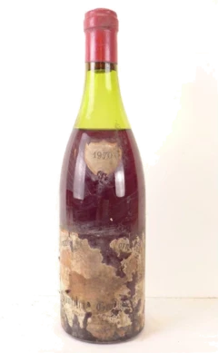 photo 1970 Santenay Domaine des Hautes-Cornières Gravières Étiquette Presque Illisible) Rouge Bourgogne