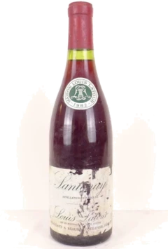 photo 1982 Santenay Louis Latour Étiquette Abîmée) Rouge Bourgogne