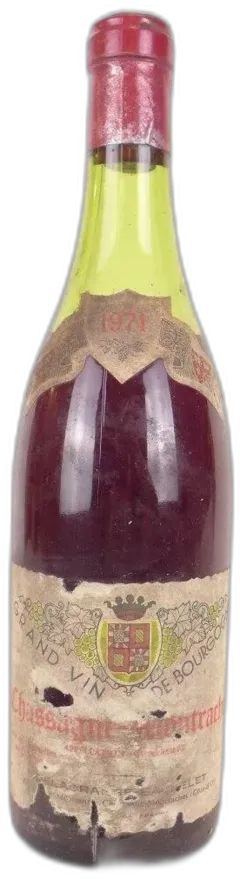 photo 1971 Chassagne-Montrachet Delagrange Étiquette Abîmée) Rouge Bourgogne