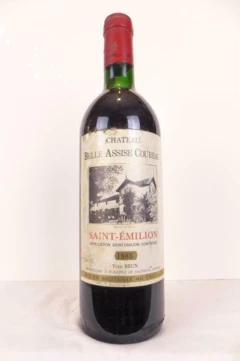 photo 1985 Saint-Émilion Château Belle Assise Coureau Rouge Bordeaux
