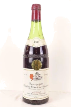 photo 1983 Hautes Côtes de Beaune Henri Naudin-Ferrand Capsule Abîmée) Rouge Bourgogne