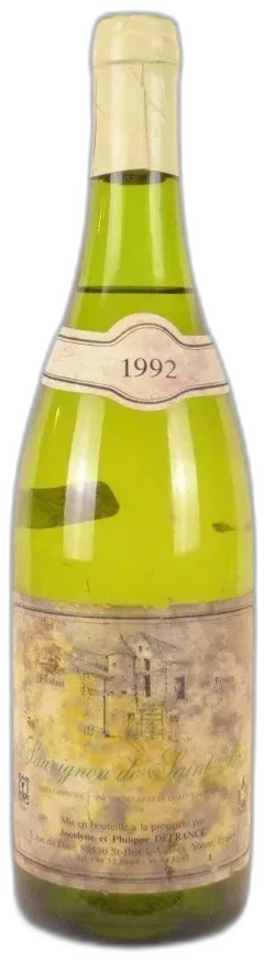 photo 1992 Saint-Bris Defrance Sauvignon Étiquette Abîmée) Blanc Bourgogne