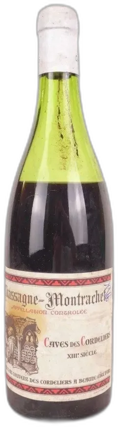 photo Années 60 Chassagne-Montrachet Cave des Cordeliers Non Millésimé Années 1960 à 1970 Rouge Bourgogne