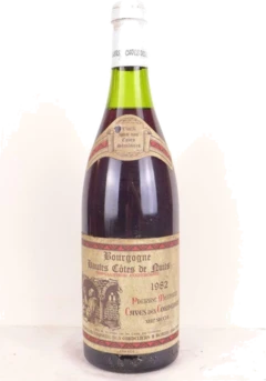 photo 1982 Hautes Côtes de Nuits Pierre Ménard Caves des Cordeliers Rouge Bourgogne