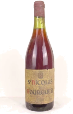 photo Années 50 Saint-Nicolas de Bourgueil René Combastet Non Millésimé Années 1950 à 1960 Rouge Loire Touraine