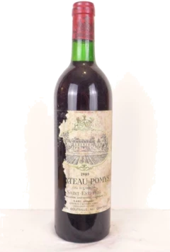 photo 1985 Saint-Estèphe Château Pomys Cru Bourgeois Étiquette Déchirée) Rouge Bordeaux