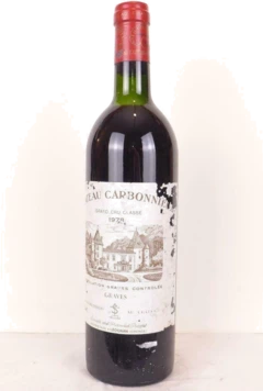 photo 1978 Pessac-Léognan Château Carbonnieux Grand Cru Classé Étiquette Abîmée b2 Rouge Bordeaux