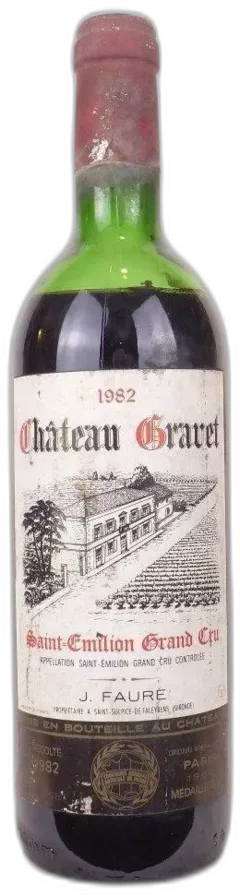 photo 1982 Saint-Émilion Château Gravet Grand Cru Rouge Bordeaux