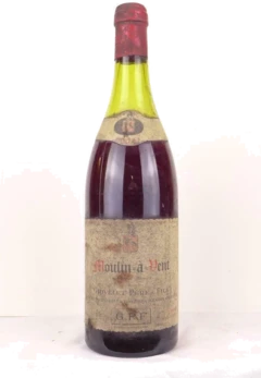 photo 1976 Moulin à Vent Grivelet Père et Fils Rouge Beaujolais