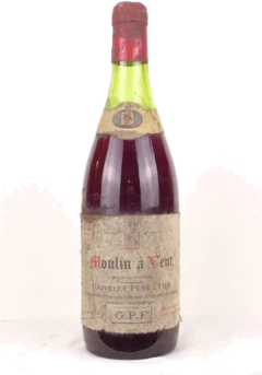 photo 1974 Moulin à Vent Grivelet Père et Fils Rouge Beaujolais