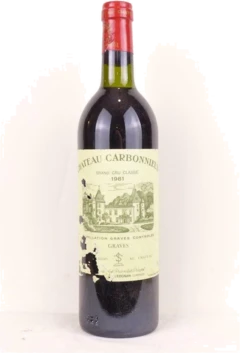 photo 1981 Pessac-Léognan Château Carbonnieux Grand Cru Classé Étiquette Abîmée) Rouge Bordeaux