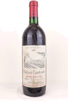 photo 1981 Saint-Émilion Château Canterane Rouge Bordeaux