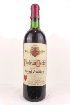 photo 1966 Saint-Émilion Château Rozier Grand Cru Rouge Bordeaux