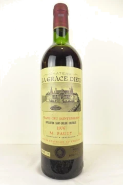 photo 1976 Saint-Émilion Château la Grâce Dieu Grand Cru Rouge Bordeaux