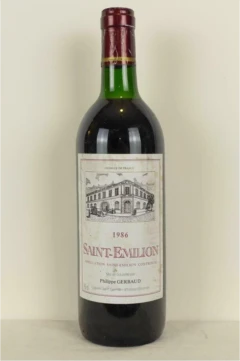 photo 1986 Saint-Émilion Philippe Gerbaud Rouge Bordeaux