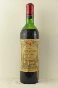 photo 1969 Pomerol Château Gazin Étiquette Tâchée) Rouge Bordeaux