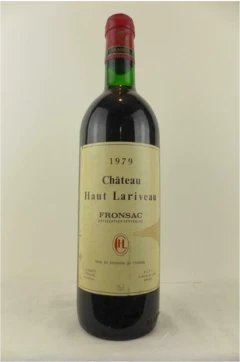 photo 1979 Fronsac Château Haut Lariveau Rouge Bordeaux